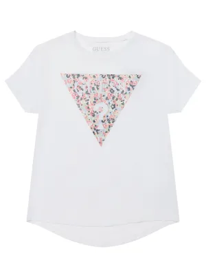 White Short Sleeve T-Shirt (7-16) Guess