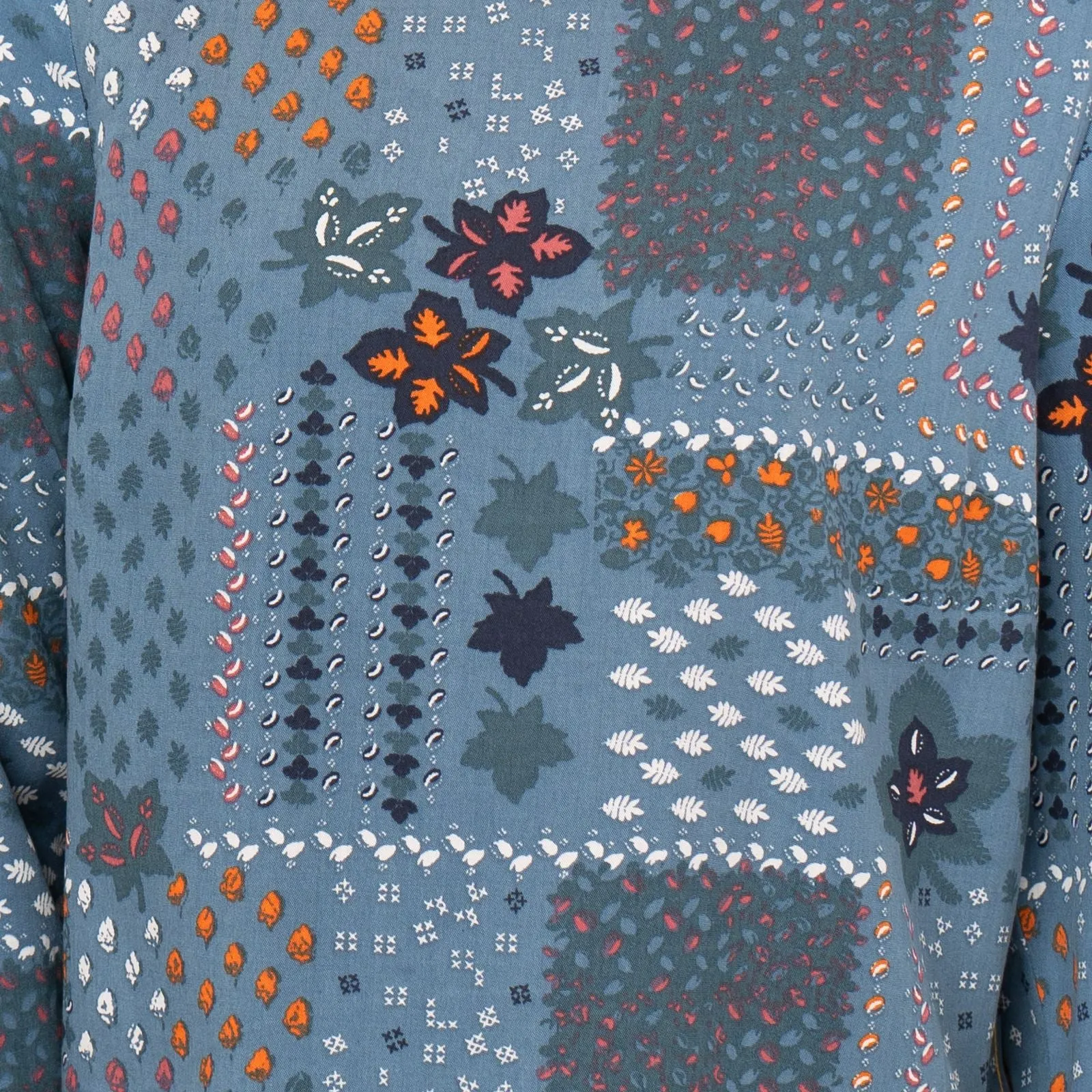 White Stuff Blue Piper Floral Long Sleeve Top