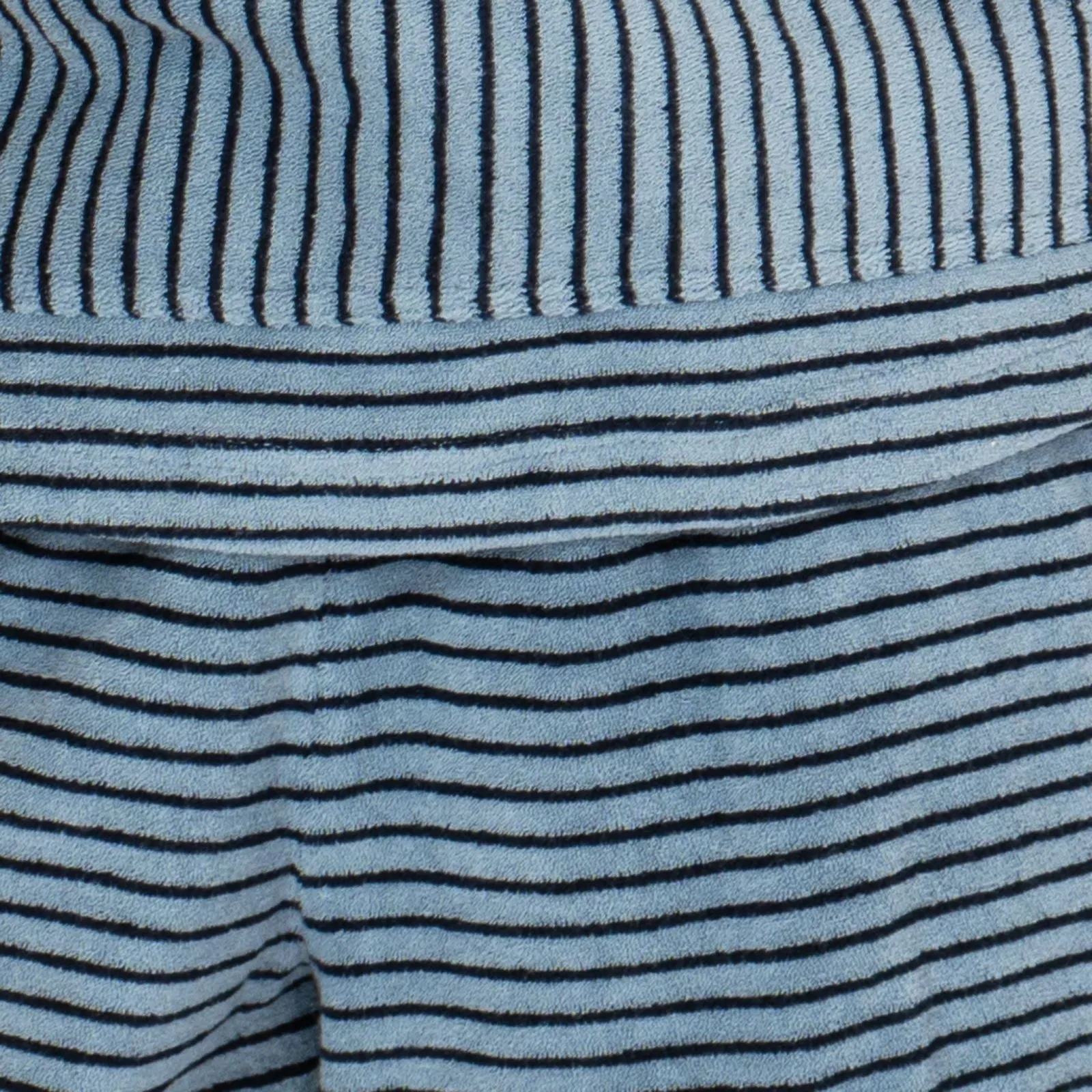 White Stuff Blue Stripe Towelling Pyjama Set