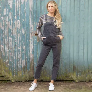 White Stuff Dahlia Black Denim Slim Leg Dungarees