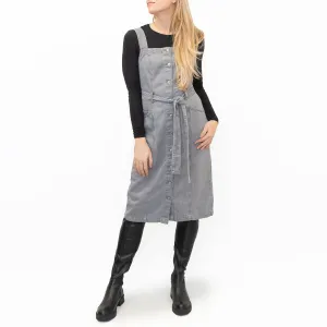 White Stuff Farrow Grey Denim Pinafore Dress