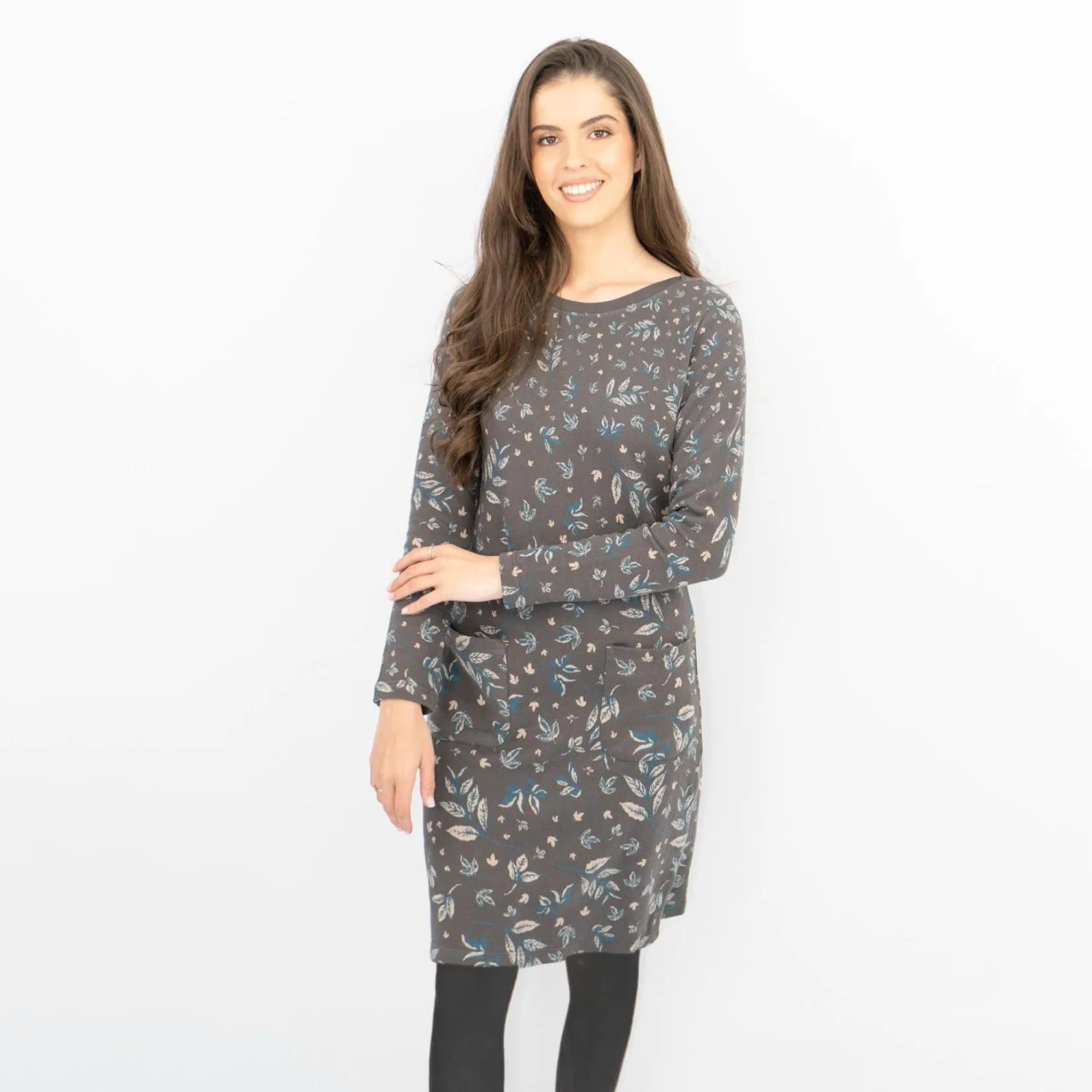 White Stuff Fleur Jacquard Jersey Dress
