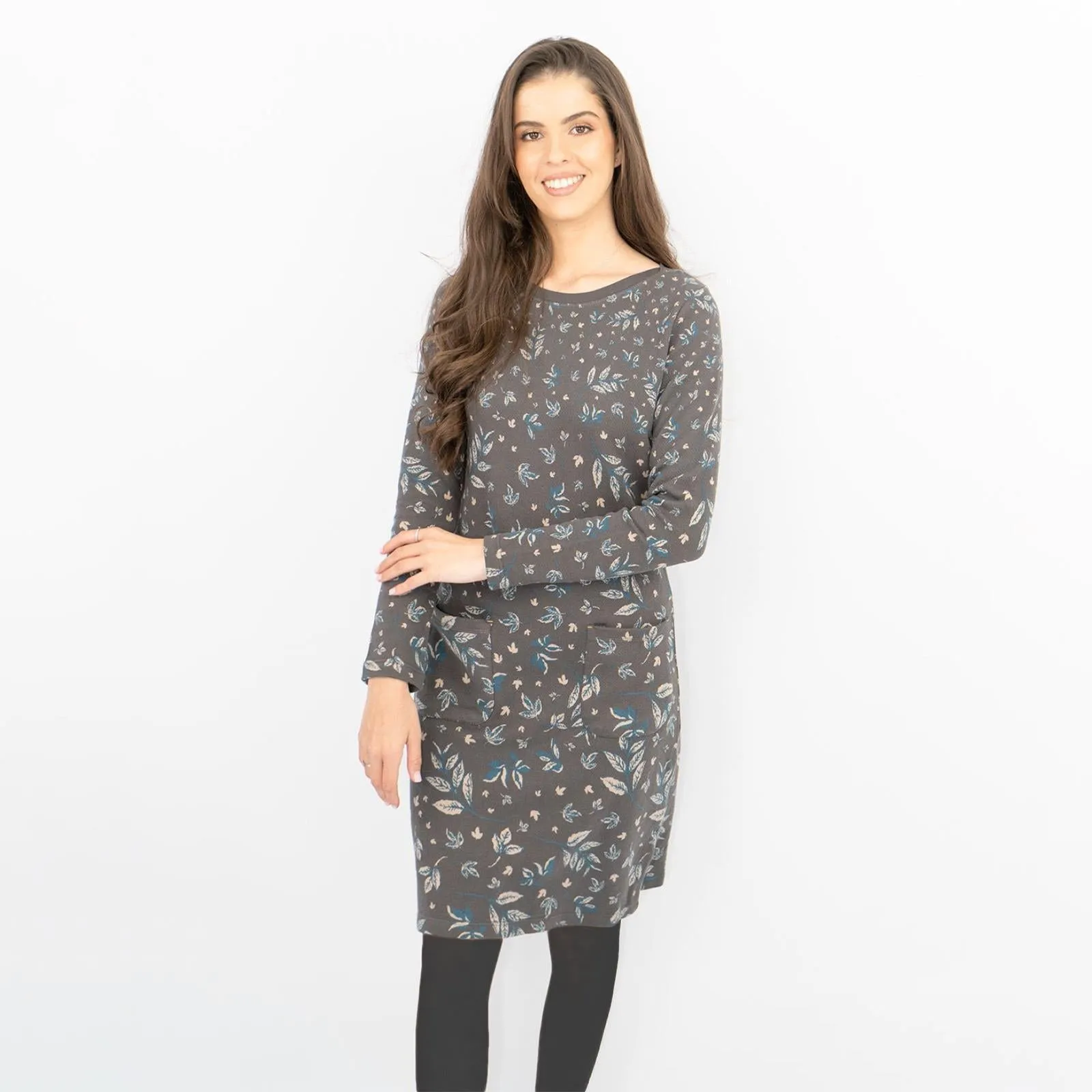 White Stuff Fleur Jacquard Jersey Dress