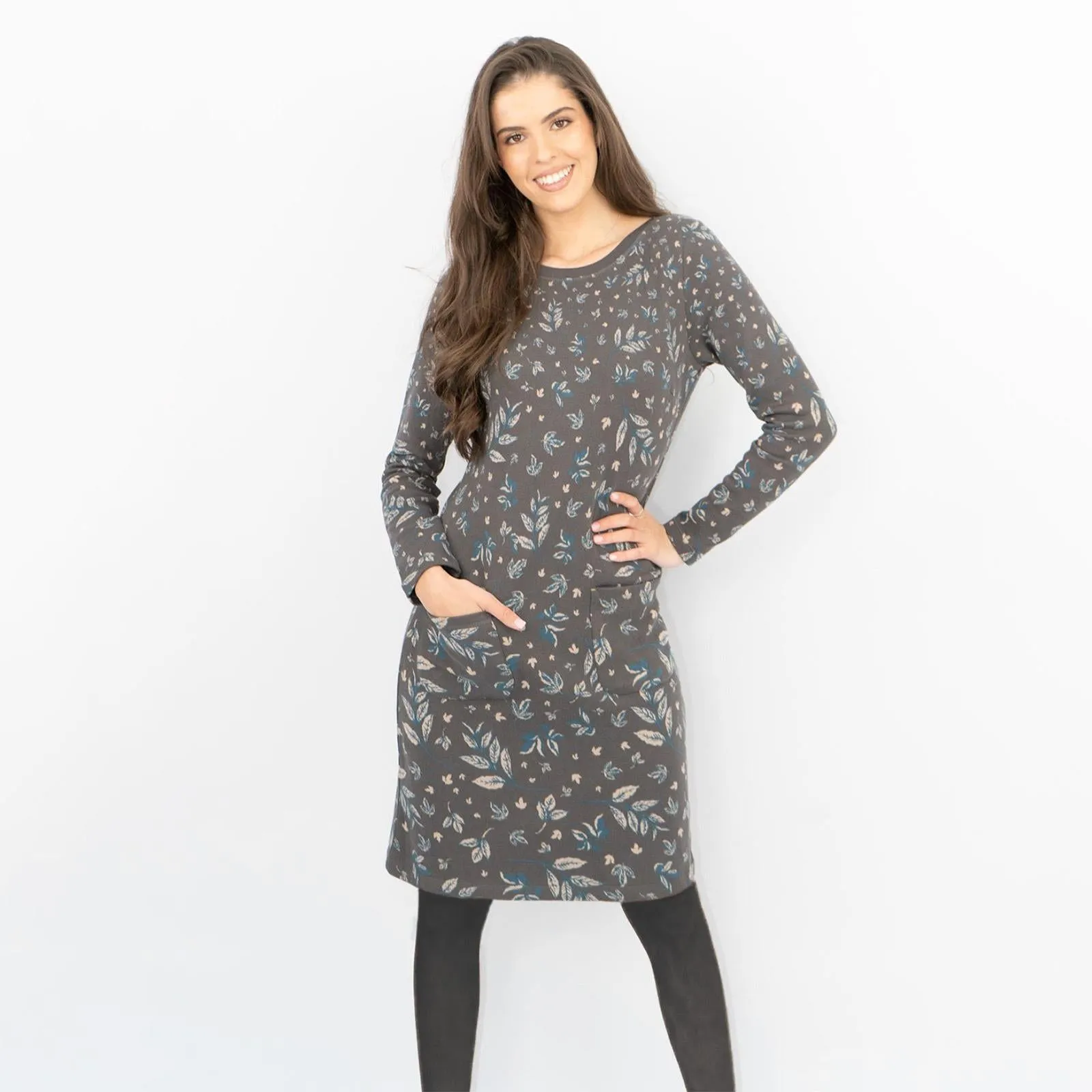 White Stuff Fleur Jacquard Jersey Dress