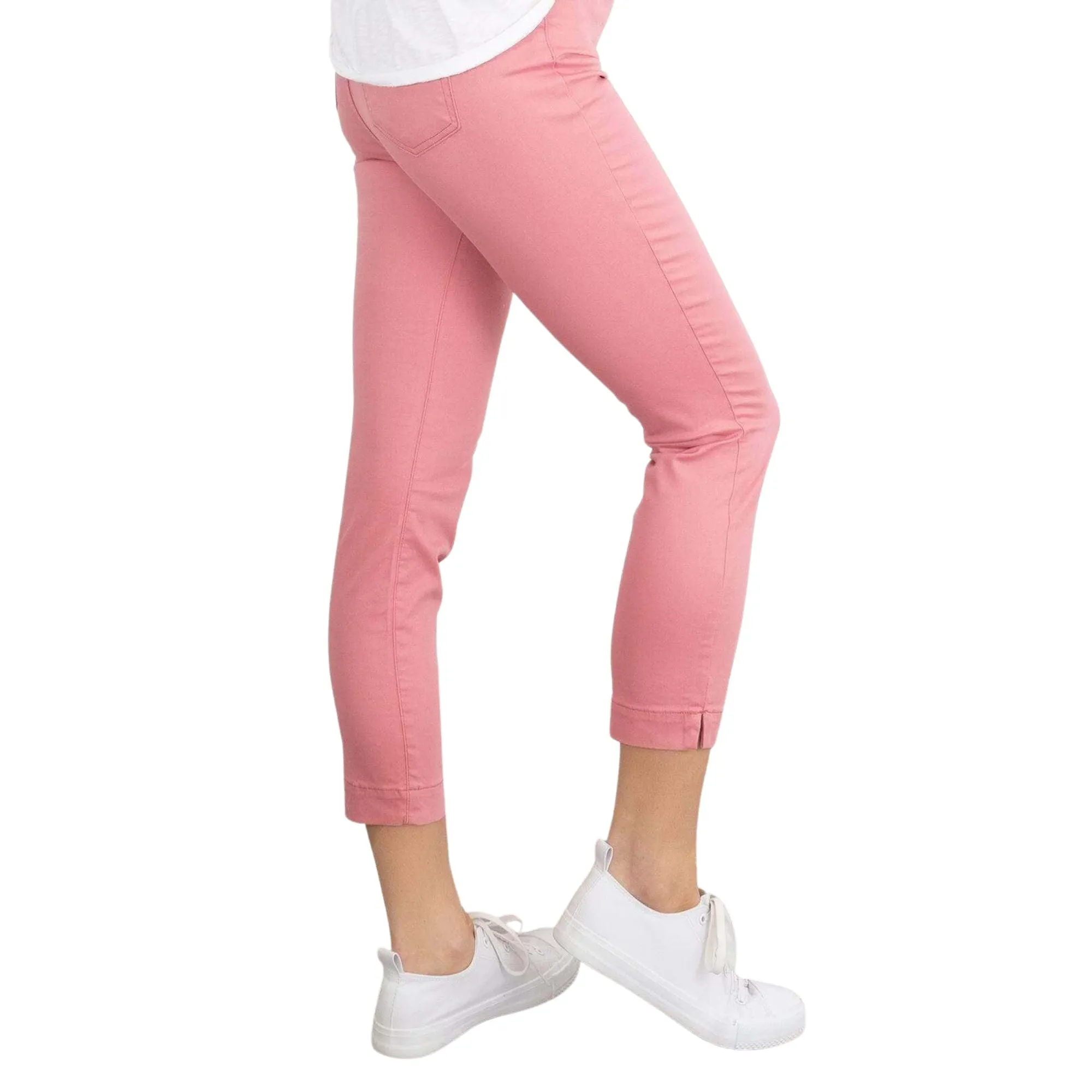 White Stuff Jade Cropped Pastel Colours Skinny Trousers
