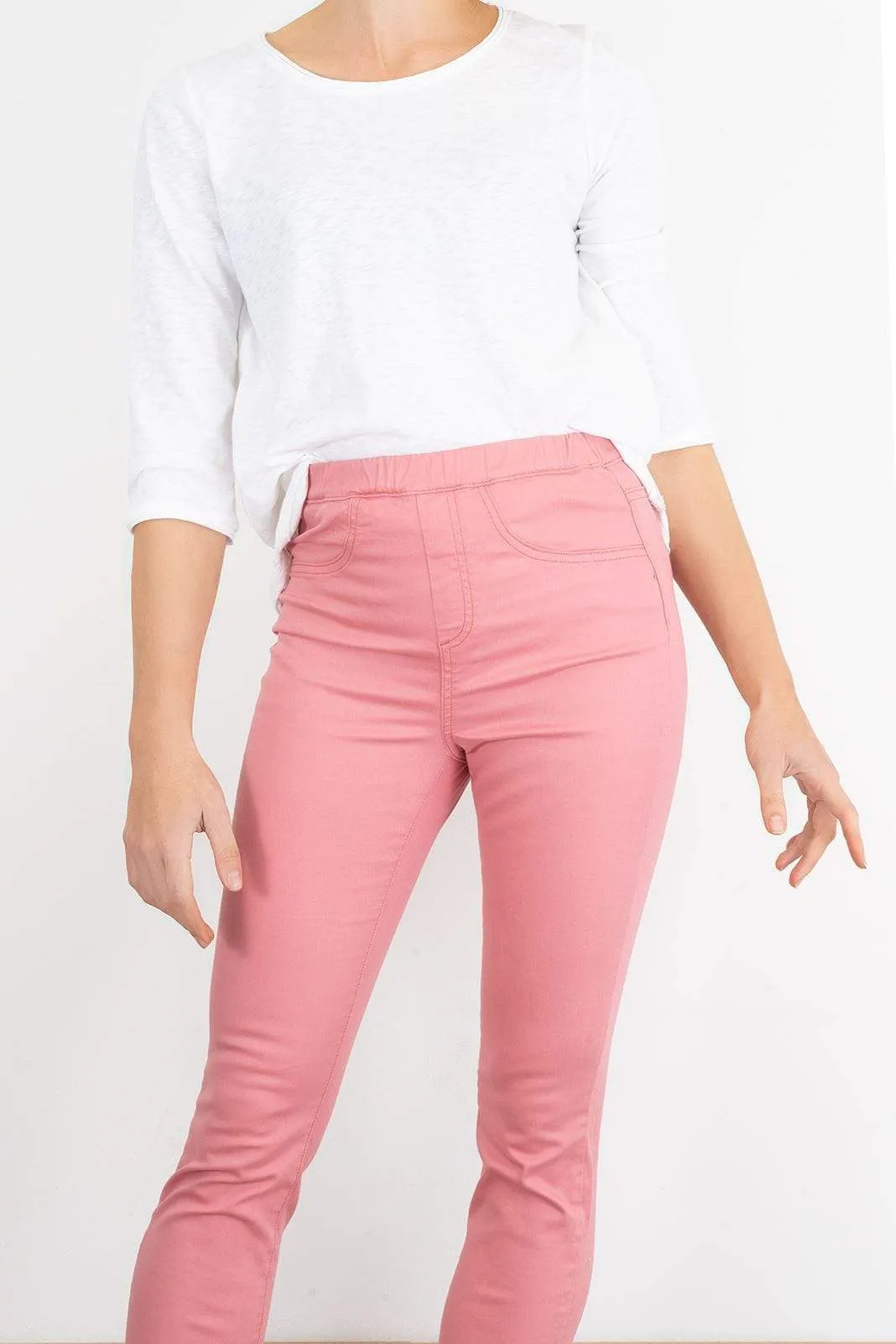 White Stuff Jade Cropped Pastel Colours Skinny Trousers