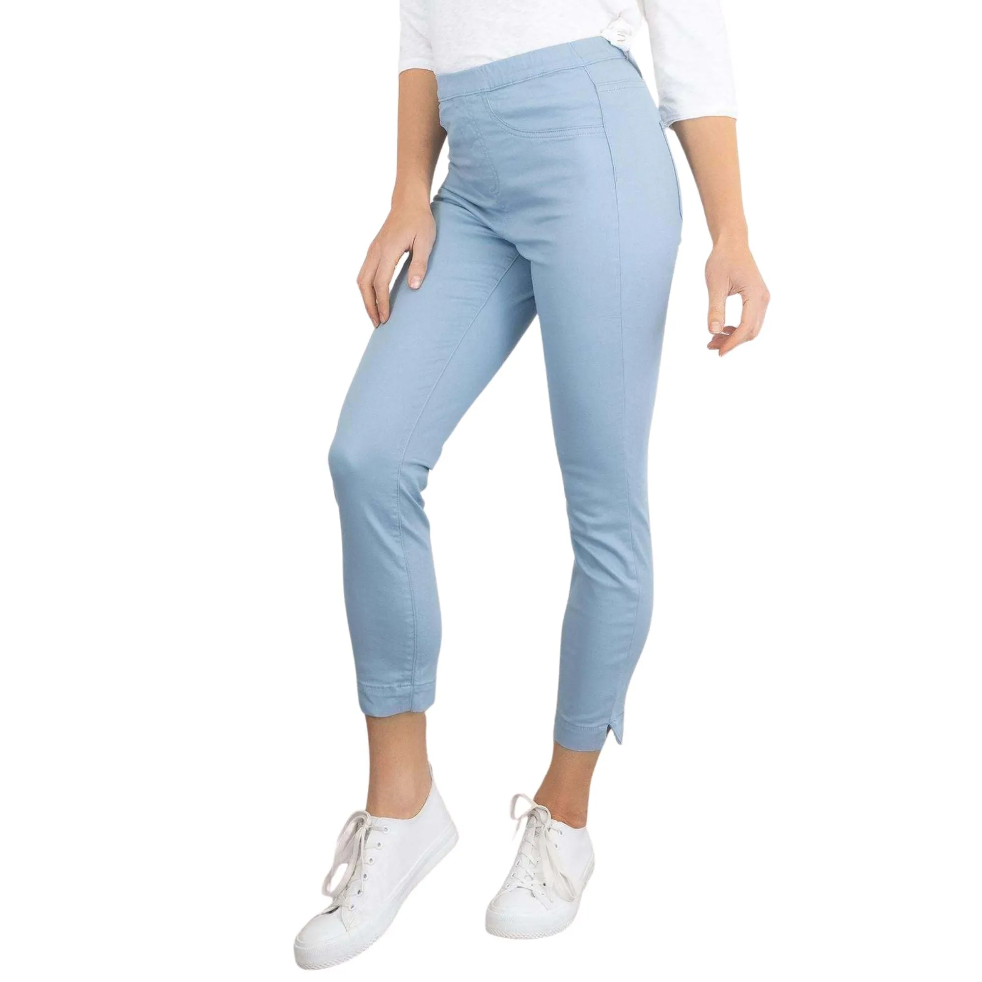 White Stuff Jade Cropped Pastel Colours Skinny Trousers