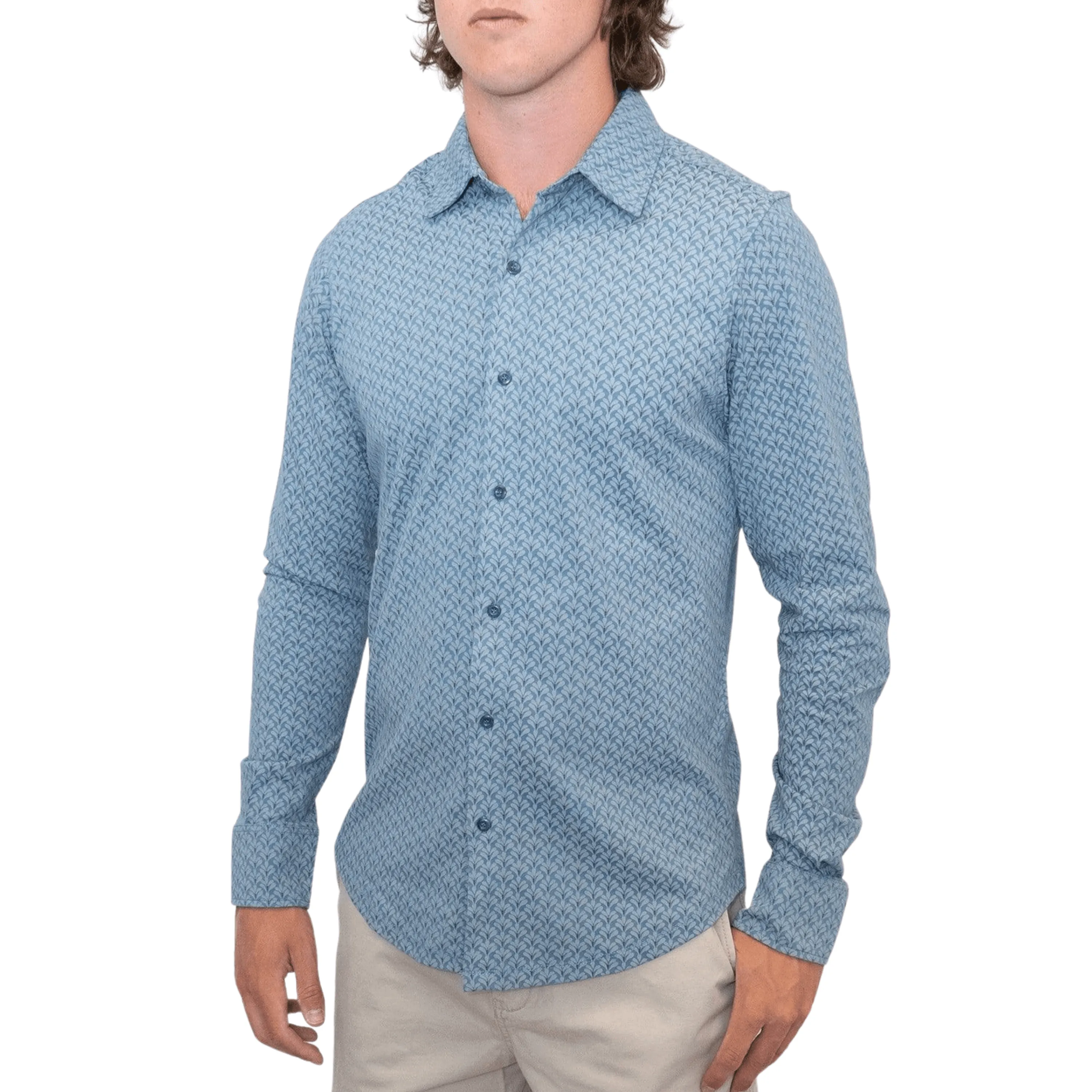White Stuff Men Blue Montford Long Sleeve Shirts