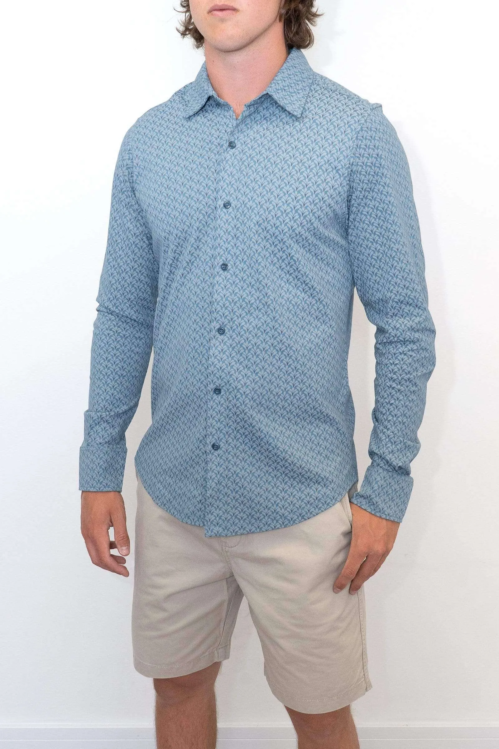 White Stuff Men Blue Montford Long Sleeve Shirts