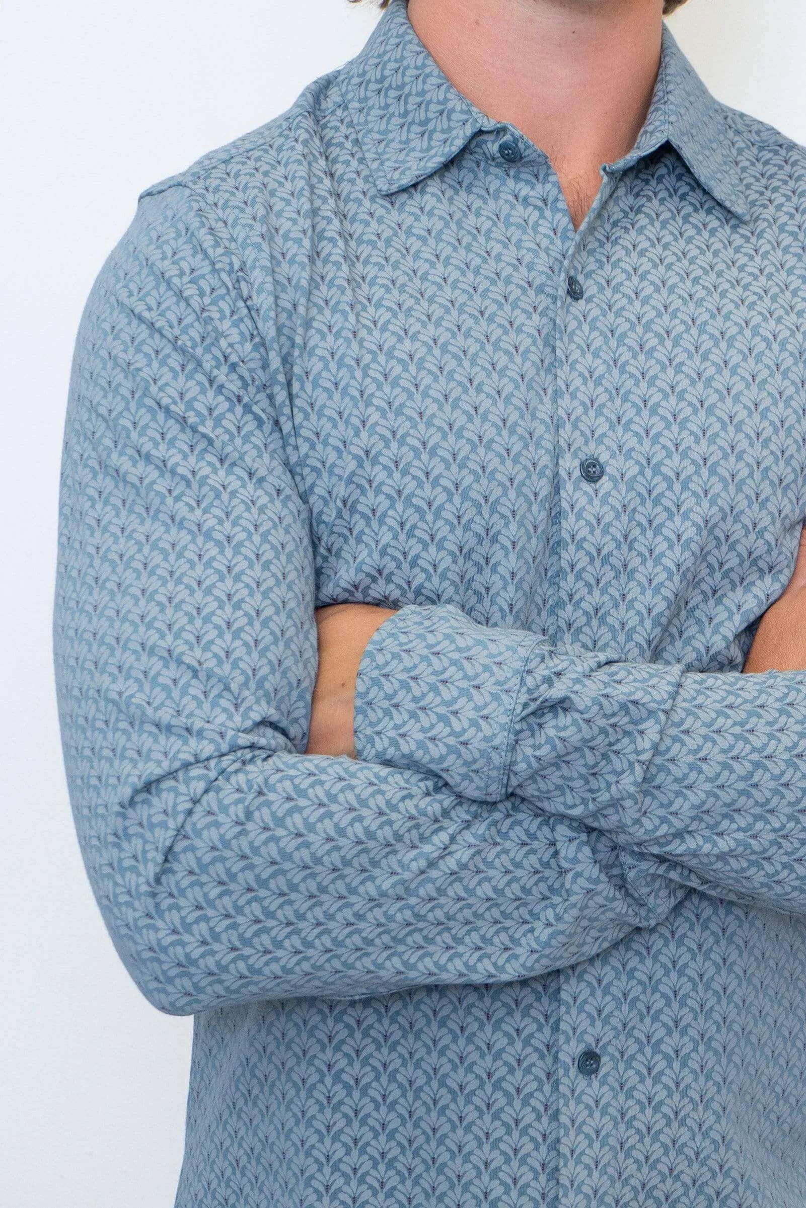 White Stuff Men Blue Montford Long Sleeve Shirts