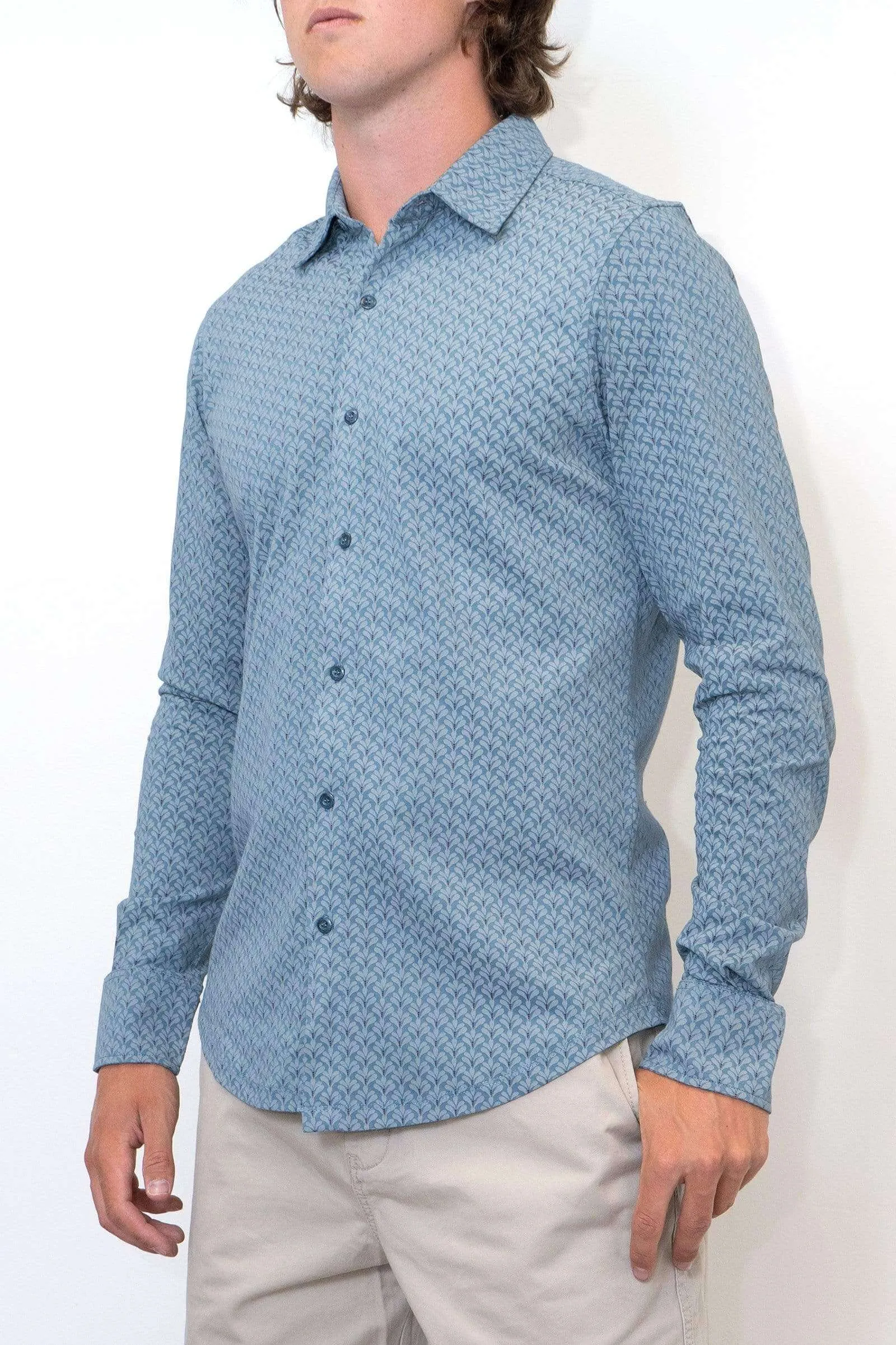 White Stuff Men Blue Montford Long Sleeve Shirts