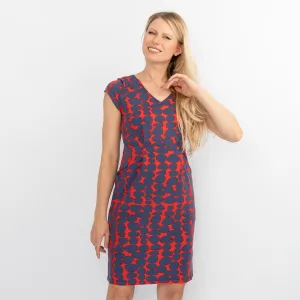 White Stuff Red Short Sleeve Jersey Short Dress