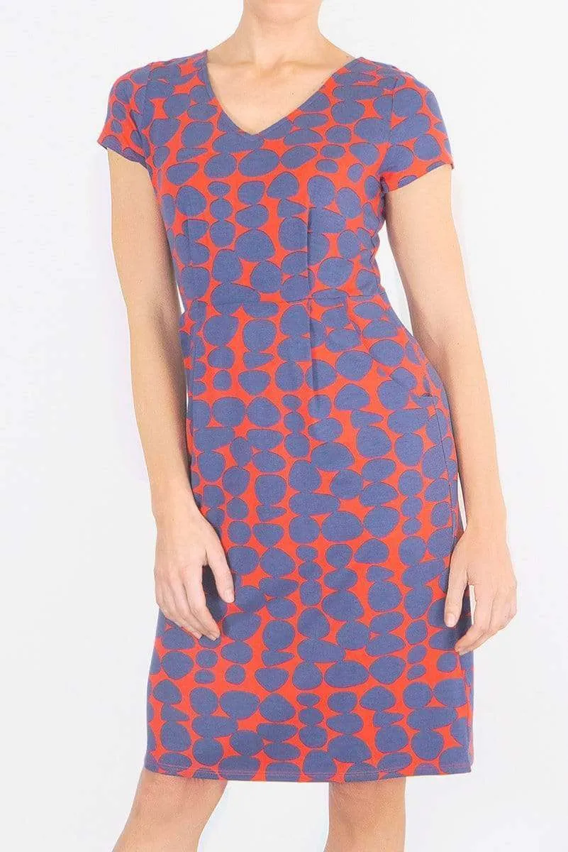 White Stuff Red Short Sleeve Jersey Short Dress