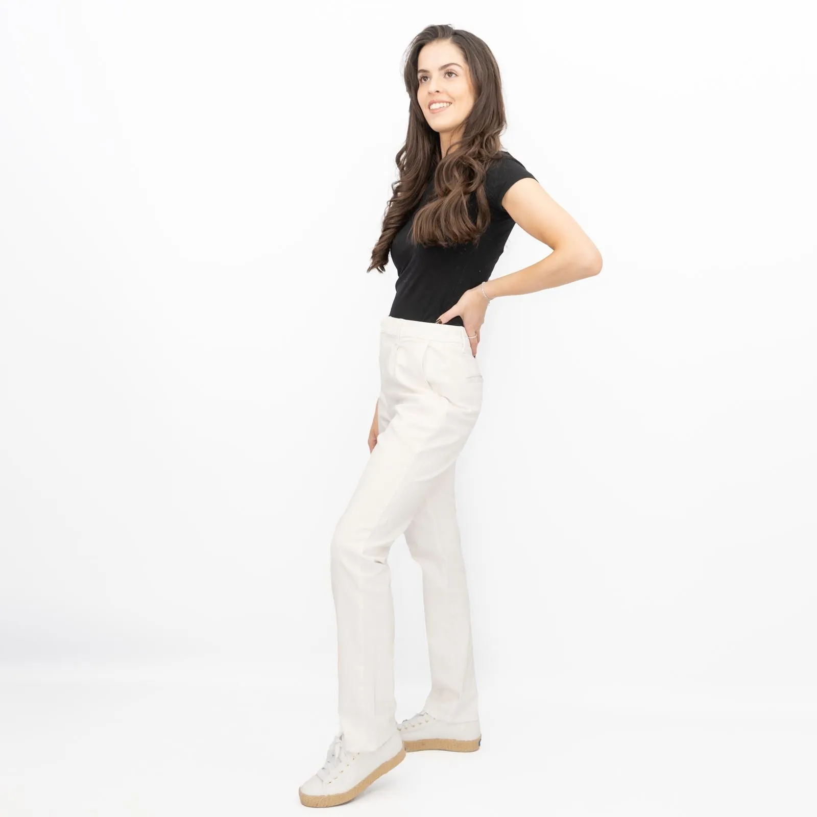 White Stuff Stretch Trousers White