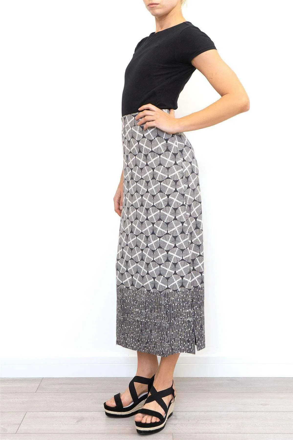 White Stuff Warli Print Maxi Skirt