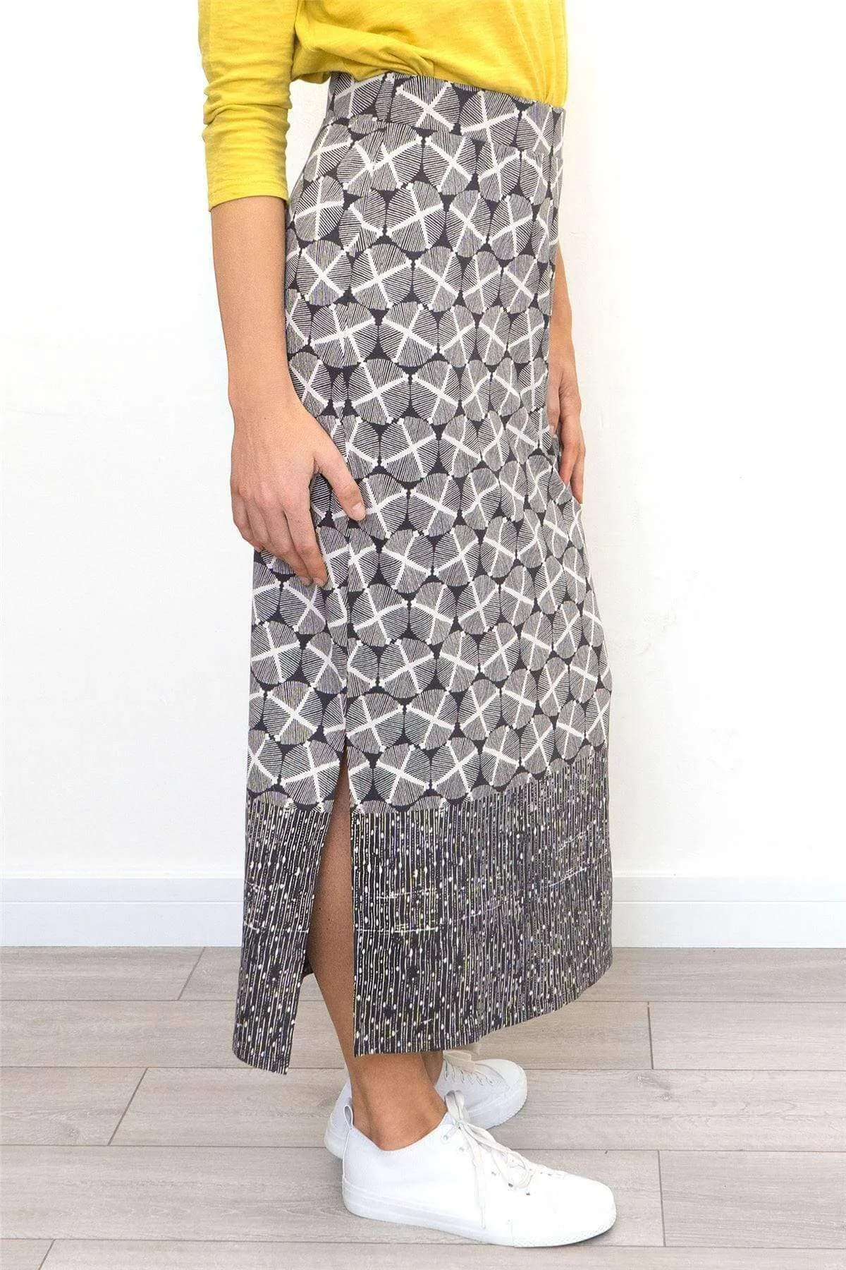 White Stuff Warli Print Maxi Skirt