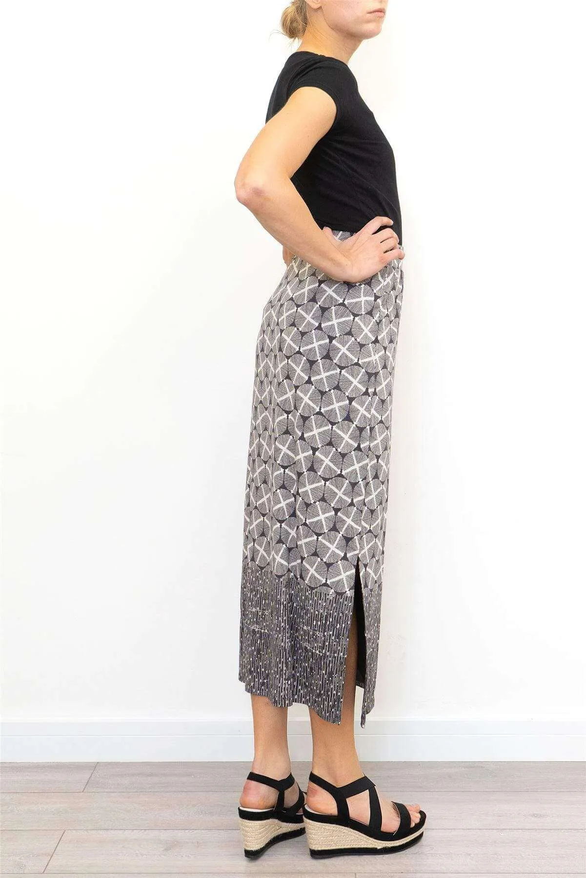 White Stuff Warli Print Maxi Skirt