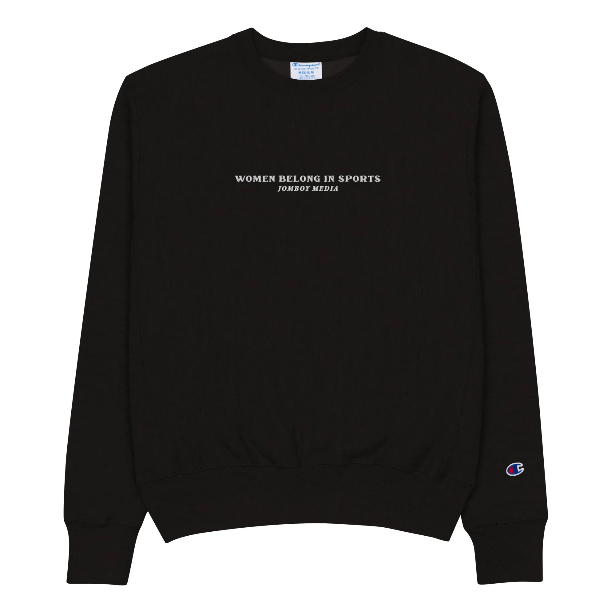 WOMEN BELONG IN SPORTS | Embroidered Heavy Duty Crewneck