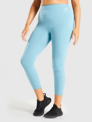Women's Brand Logo Printed Legging,Light Blue