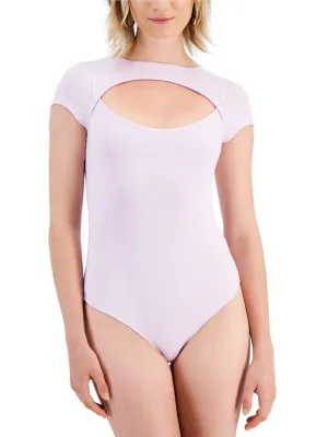 Women's Cutout Bodysuit,Lilac
