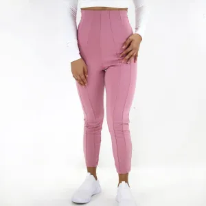 Women's High Raise Casual Pant,Pink