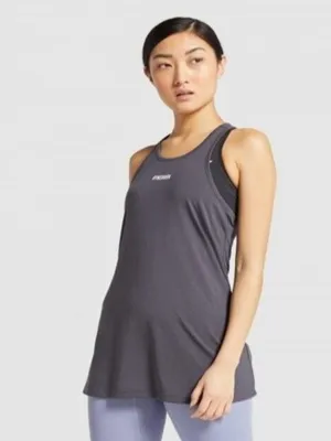 Women's Logo Printed Gym Tank,Grey