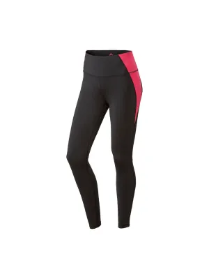 Women's Plain Leggings,Black/Pink