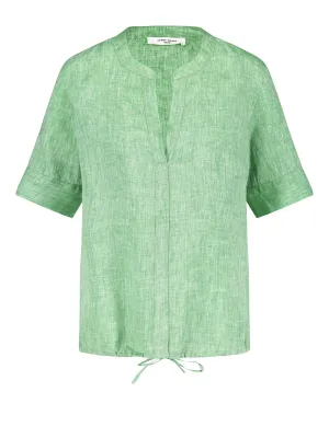Women's Split Neck Top,Green